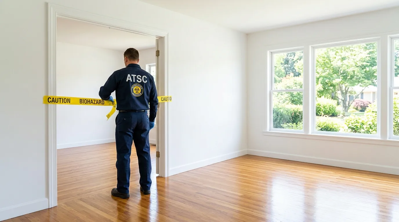 Certified biohazard cleanup crew performing Decomposition Cleanup in South Bradenton